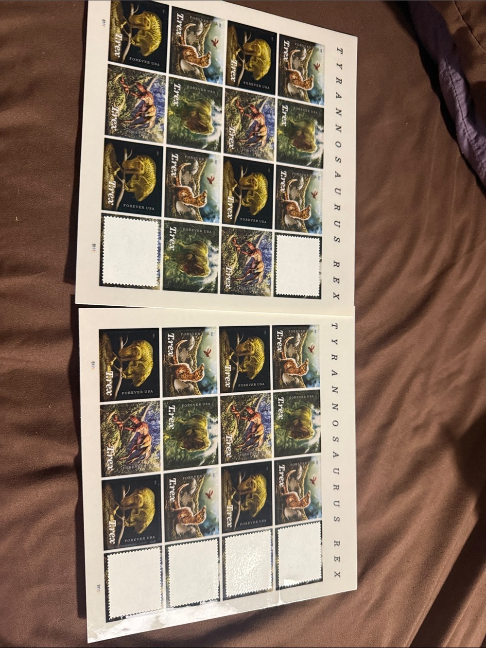 USPS Tyrannosaurus Rex Forever Stamp Sheets Dinosaur Collectible Lot 2019